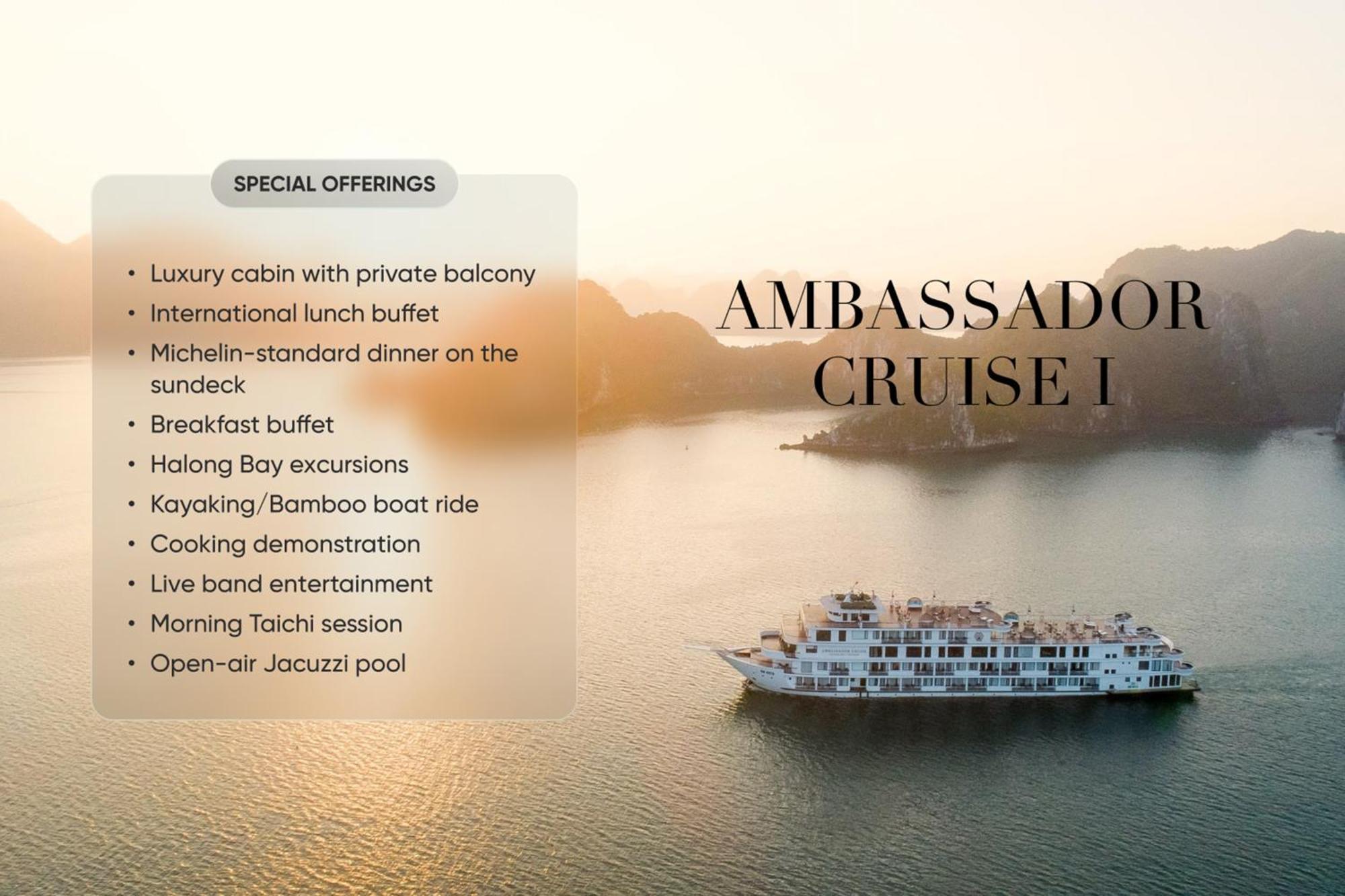 Ambassador Cruise Halong Bay Hotel Ha Long Buitenkant foto